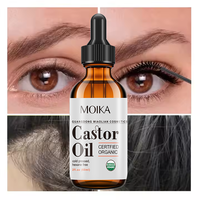 Huile de ricin naturelle 60 ml en marque blanche pour des cils plus volumineux et la croissance des cheveux – Usine OEM/ODM de soins de la peau biologiques