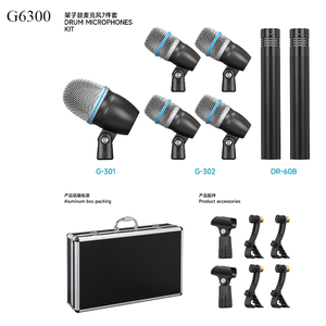 6300 trống thiết lập cho hiệu suất âm nhạc năng động microphone condenser microphone tiếng ồn hủy bỏ Microphone - Product Image 2