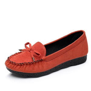 Scarpe in tessuto solido stile Pechino antico da <span class=keywords><strong>donna</strong></span>, <span class=keywords><strong>con</strong></span> <span class=keywords><strong>tacco</strong></span> e suola piatti, casual, da lavoro, per la maternità, <span class=keywords><strong>mocassini</strong></span> <span class=keywords><strong>con</strong></span> fiocco - Product Image 3