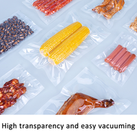 Sacs de Mise Sous Vide de Conservation Alimentaire, Anti-fuite, Matériau Nylon/PE, Hermétiques, Congélation Sûre, Sacs d'Emballage Sous Vide pour Usage Commercial, Multi-Tailles