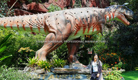 Carnotaurus à mouvements flexibles, dinosaures animatroniques réalistes, usine de dinosaures animatroniques de Zigong Kawah