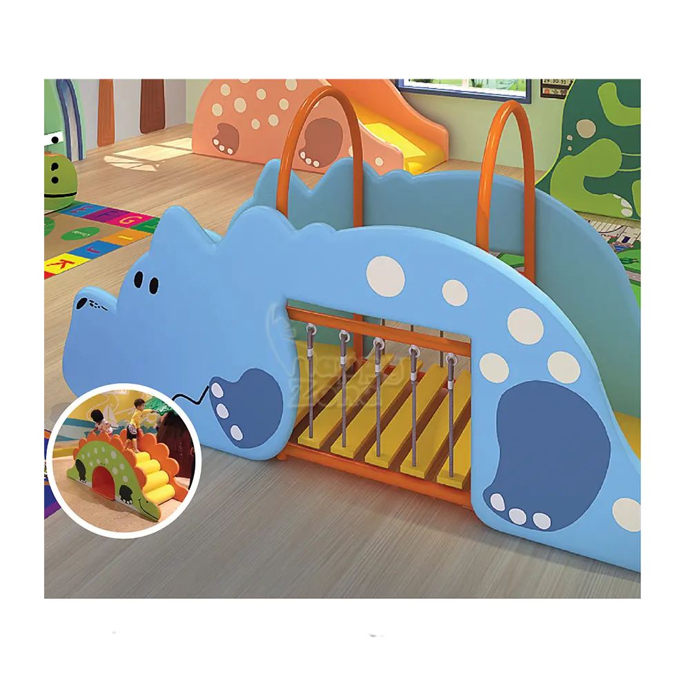 새로운 도착 공룡 동물 모양 소프트 플레이 세트 어린이 등산 장난감 유치원 소프트 놀이 장비