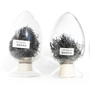 Fibra d'Acciaio per Calcestruzzo, Fibra d'Acciaio Preformata, Fibra Ultra Fine per Cemento, Fibra d'Acciaio Tritata - Product Image 1