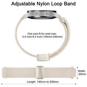 <span class=keywords><strong>Correa</strong></span> Trenzada de 18/20/22 mm para Relojes <span class=keywords><strong>Garmin</strong></span> Vivoactive 4 5 3 S/<span class=keywords><strong>Venu</strong></span> 3 2s <span class=keywords><strong>Sq</strong></span> 2 Plus/Forerunner 265 255S 645 245 Music/Vivomove - Product Image 3