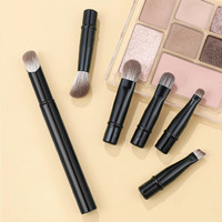 Ensemble de 6 mini pinceaux de maquillage multifonctionnels avec boîte en plastique