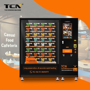 TCN Self Service Hot Meal Fast Food Vending Machines For Sale Video Technical Support Free Spare Parts 1 YEAR Online Support