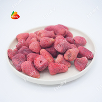 Fraise à haute teneur en fibres lyophilisée Snack FD Tranche de fraise lyophilisée Tranche de fraise de qualité supérieure