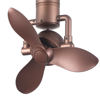 Ventilateur mural décoratif en métal à économie d'énergie, oscillant à 360 degrés, 16 pouces, télécommande, silencieux, 6 vitesses