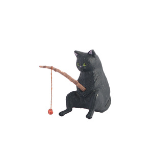 Pequeno Gato Pescador para Aquário: Acessório de Paisagismo e Decoração DIY para Tanque de Peixes - Product Image 5