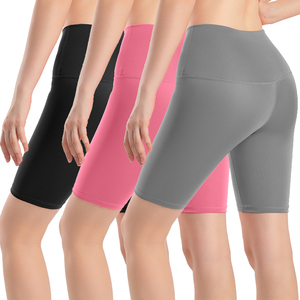 Shorts de Ciclismo Efecto Segunda Piel para Mujer, de Cintura Alta, Control de Abdomen, Suaves como la Mantequilla, para Tallas Grandes, Largos hasta la Rodilla, Ideales para Gimnasio - Product Image 1