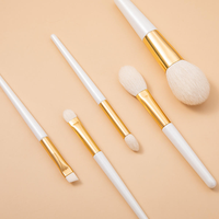 Professionelles Synthetisches Lidschatten-Verwischpinsel-Set mit Holzgriff, Gesichts-Make-up-Blending-Pinsel, Reisefreundlich, Private Label