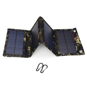 Panneau solaire monocristallin pliable portable 60W, chargeur USB 5V, efficacité 20%, mini chargeur extérieur pour le camping - Product Image 1