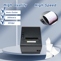 Imprimante thermique sans fil Bluetooth USB Lan WiFi pour petites entreprises Machine d'impression de billets de 80mm avec coupe automatique