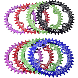 Deckas-piezas de placa de corona 104bcd para bicicleta de montaña, ovalado, 104MM, <span class=keywords><strong>BCD</strong></span> 32/34/36/38T - Product Image 1