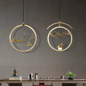 Candelabro de mesita de noche creativo, iluminación decorativa de diseño único, Bar y mesa de comedor, estilo chino, Nube de ciervo, nuevo