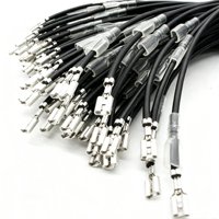 Kabel Harness Tunggal Kustom dengan Terminal Crimp Spade & Pelindung Isolasi Transparan untuk Koneksi Internal Peralatan Rumah Tangga