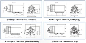 Hot Selling Qs0550 Series <span class=keywords><strong>Dc</strong></span> Motor 24V 0.5mpa 75Gallon Hogedruk Booster Pomp Aangepast Oem Mini Diafragma Voor Rv - Product Image 5