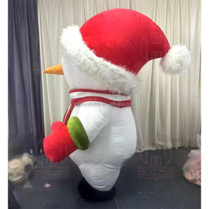 Costume de mascotte de bonhomme de neige gonflable de conception chaude de 2m costume de déguisement géant de noël costume de bonhomme de neige <span class=keywords><strong>olaf</strong></span> pour adultes et enfants cosplay - Product Image 6