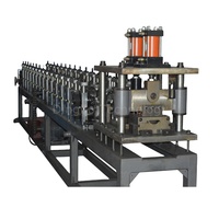 Machine de formage de portes à volets roulants d'occasion à prix réduit avec perforation hydraulique et découpe hydraulique