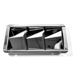 Rejilla de Ventilación Rectangular de 3 Paneles de Acero Inoxidable Isure de 210x110 mm, Accesorios para Barcos - Product Image 3