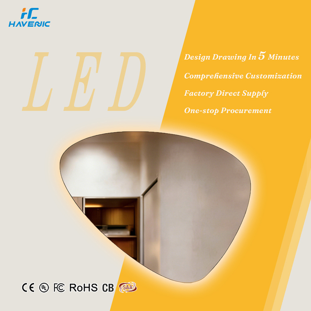 Smart Bluetooth Sensor LED Bathroom Mirror Mirror with Light Backlit and Speaker for Modern Vanity in Hotels Apartments Salons