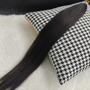 Extensiones de Cabello Remy Reutilizables de Ganchillo con Pluma, Estilo Kinky Liso, Puntas Súper Dobles, Estilos de Trenzado Bohemio ST - Product Image 6