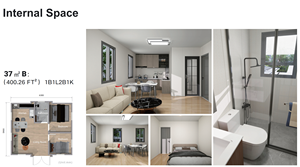 Bungalow Contenedor Expandible, <span class=keywords><strong>Casas</strong></span> Prefabricadas de Lujo, Casa Prefabricada Pequeña - Product Image 6