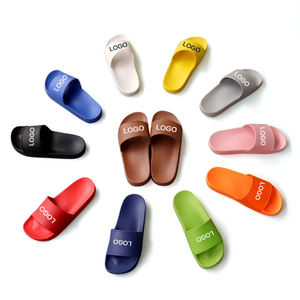 Wholesale Oem Custom 3d Print Embossed Logo Rubber Sports Beach Indoor Sandals Unisex Men Ladies <b>Slides</b> <b>Slippers</b> for Women - Product Image 1