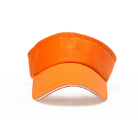 Verano deportes poliéster algodón sol sombrero color sólido correr ciclismo béisbol sombreros logotipo personalizado visera a prueba de sol sombreros