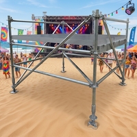 Scène de concert modulaire extérieure pliable en aluminium, 20 pieds sur 40 pieds
