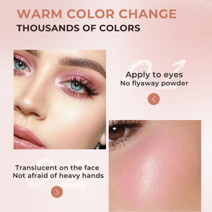 พาเลทบลัชเปลี่ยนสีติดทนนาน กันน้ำ สูตรวีแกน แบรนด์ส่วนตัว รับทำโลโก้ บลัชเนื้อครีมประกายชิมเมอร์สำหรับใบหน้า - Product Image 3