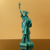 Statue de la Liberté transfrontalière, modèle de sculpture créative, ornement pour la maison, le salon, le bureau, le meuble à vin, artisanat en résine, Feng Shui