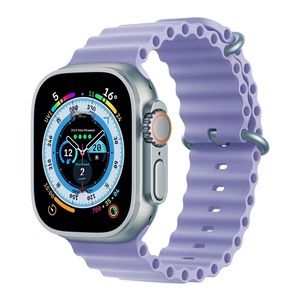 Cinturino Ocean in Silicone per Tutte le Serie <span class=keywords><strong>Apple</strong></span> IWatch, Doppia Fibbia in Titanio, 17 Colori, Cinturino Leggero e Resistente - Product Image 6