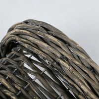 Panier en osier rustique fait main, panier en saule tressé à la main pour plantes en pot, décoration intérieure – Fournisseur direct usine