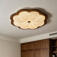Luminaires de chambre à coucher esthétiques de la dynastie Song avec fleurs de style ancien, plafonnier de luxe rétro pour chambre principale et bureau
