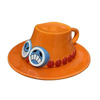 Taza de Cerámica Creativa Wowei de una Pieza con Diseño de Anime Monkey D., Taza de Agua con Forma de Sombrero, Taza de Café Creativa para Cosplay, Promocional