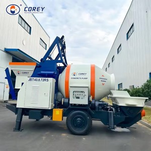 Bomba de Concreto Eléctrica/Diésel Corey de 40m/h con Remolque, Motor de Alta Eficiencia, Alcance Vertical de 40m, Equipo de Entrega para Construcción - Product Image 2