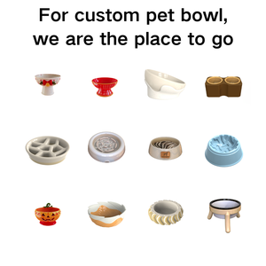 Comedero Portátil <span class=keywords><strong>de</strong></span> Cerámica para Mascotas <span class=keywords><strong>de</strong></span> Alta Calidad, Ecológico, con Logotipo Personalizado, Antideslizante, para Perros y Gatos, Uso Interior y Exterior, Saludable - Product Image 4