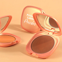 Poudre pressée compacte non comédogène mate imperméable à l'eau pour pores élevés pour le maquillage du fond de teint du visage