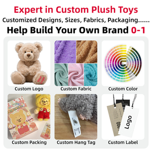 Gấu bông Teddy cá nhân hóa bán sỉ có áo hoodie, in logo và chữ tùy chỉnh, áo thun trơn OEM, đồ chơi gấu bông làm quà tặng - Product Image 6