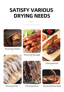 آلة تجفيف اللحوم والنقانق الدوارة من الفولاذ المقاوم للصدأ ذات سعة كبيرة مع وظيفة التدخين - Product Image 6