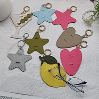 Trendy hanger met vijfpuntige ster, brilclip, creatieve fruit-citroen zonnebril sleutelhanger, zonnebril tasbedel