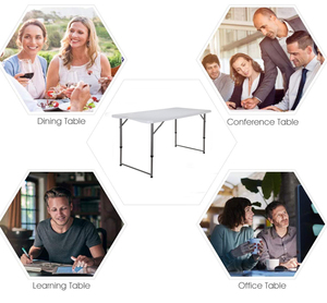 Mesa plegable de plástico para portátil, alta resistencia, altura ajustable, para fiesta de niños, 122cm - Product Image 6