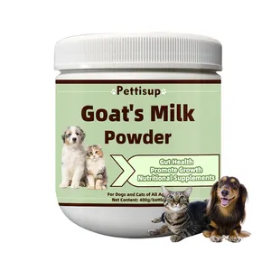 Schlussverkauf Ziegenmilchpulver 400 g Haustiergesundheitspflege Milchpulver für Hunde und Katzen Haustierernährungsmittel-Supplement benutzerdefinierte Formel Logo