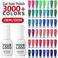 Vernis Gel UV Personnalisé OEM ODM Haute Brillance Couvrance Monocouche Bouteille Personnalisée pour Studios Professionnels de Nail Art Fourniture en Gros