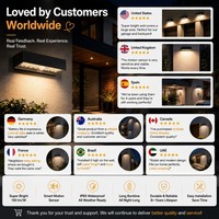 Lampes de sécurité solaires LED sans fil, étanches IP65, avec batterie remplaçable, pour éclairage extérieur de jardin, clôture, mur