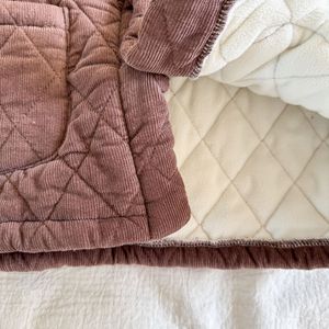 1 Pcs Custom Tag Corduroy Autumn <strong>Winter</strong> Infant <strong>Toddler</strong> Children Boys Girls Clothes Kids Neutral Bomber <strong>Jacket</strong> - Product Image 5