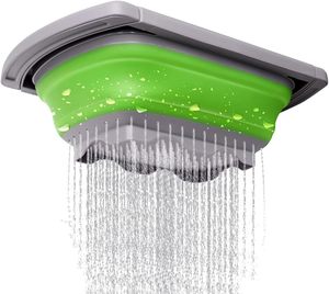 Bassine pliable en silicone avec poignée réglable et double filtre pour laver les légumes - Product Image 6