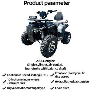 Vehículo Todoterreno Automático JUNCHI de 200 CC, OEM, de Aluminio, con Tracción en las Cuatro Ruedas, de Cuatro Tiempos, para Terrenos Montañosos - Product Image 2