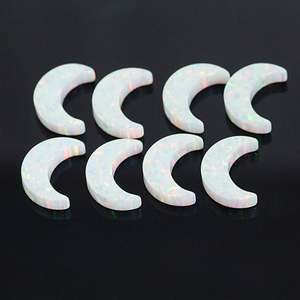 Creado Opal Half Moon White Opal OP17 para la fabricación de joyas - Product Image 3